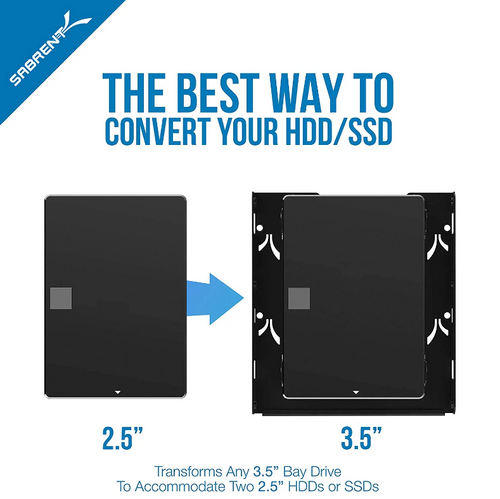 3.5-inch HDD to 2.5-inch SSD Internal Hard Drive Mounting Kit 3.5-inch HDD to 2.5-inch SSD Internal Hard Drive Mounting Kit